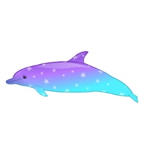 Aqua Starry Twilight Dolphin